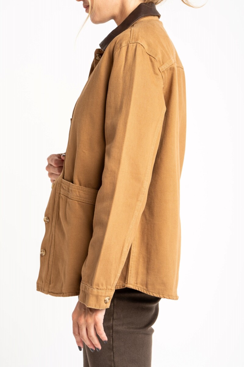 Sobrecamisa Garment Dyed Camel