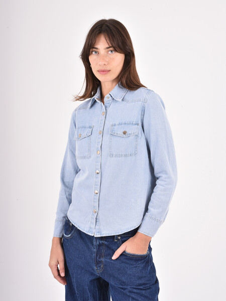 CAMISA ARTI CELESTE