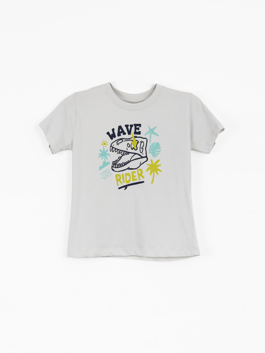 REMERA IÑAQUI PALMS - GRIS CLARO 