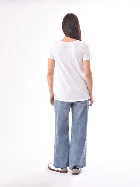REMERA BASICA VALEN BLANCO