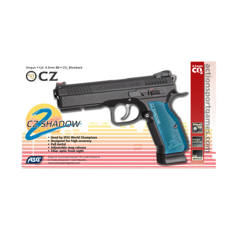 Pistola CZ Shadow 2 Co2 Con Blowback 4,5mm - ASG Pistola CZ Shadow 2 Co2 Con Blowback 4,5mm - ASG