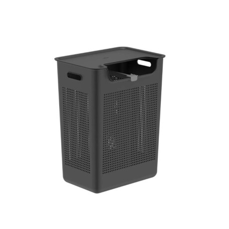CESTO ROPA DOBLE PLASTICO NEGRO CFW2000