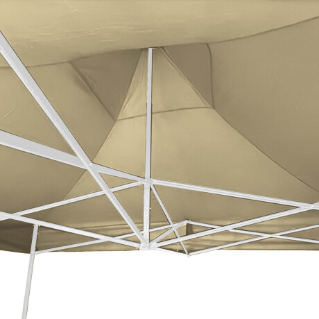 Gazebo 3x4.5m Toldo Carpa Uv30 Impermeable Resistente Beige