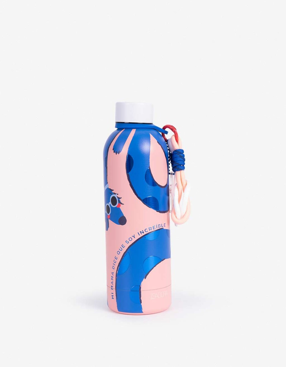 Botella Térmica Estampada Con Strap Y Charms Pop! 
