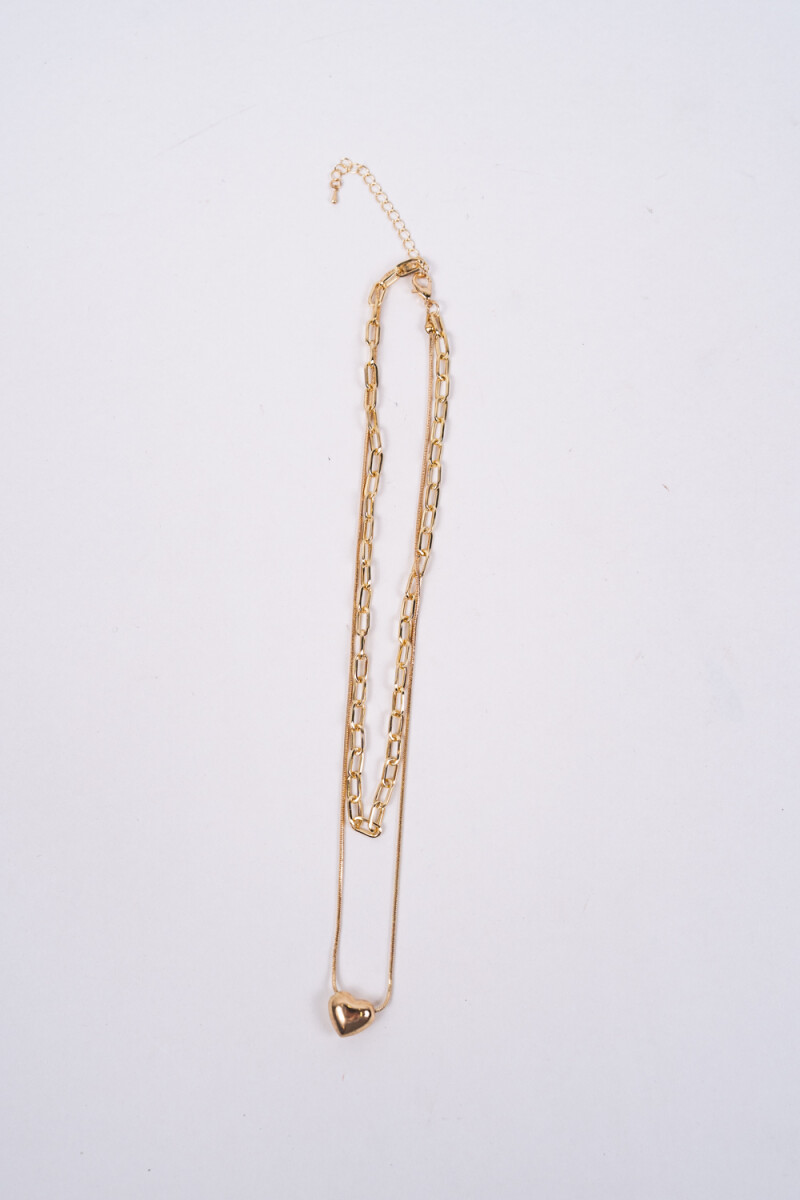 Collar Valentino - Dorado 