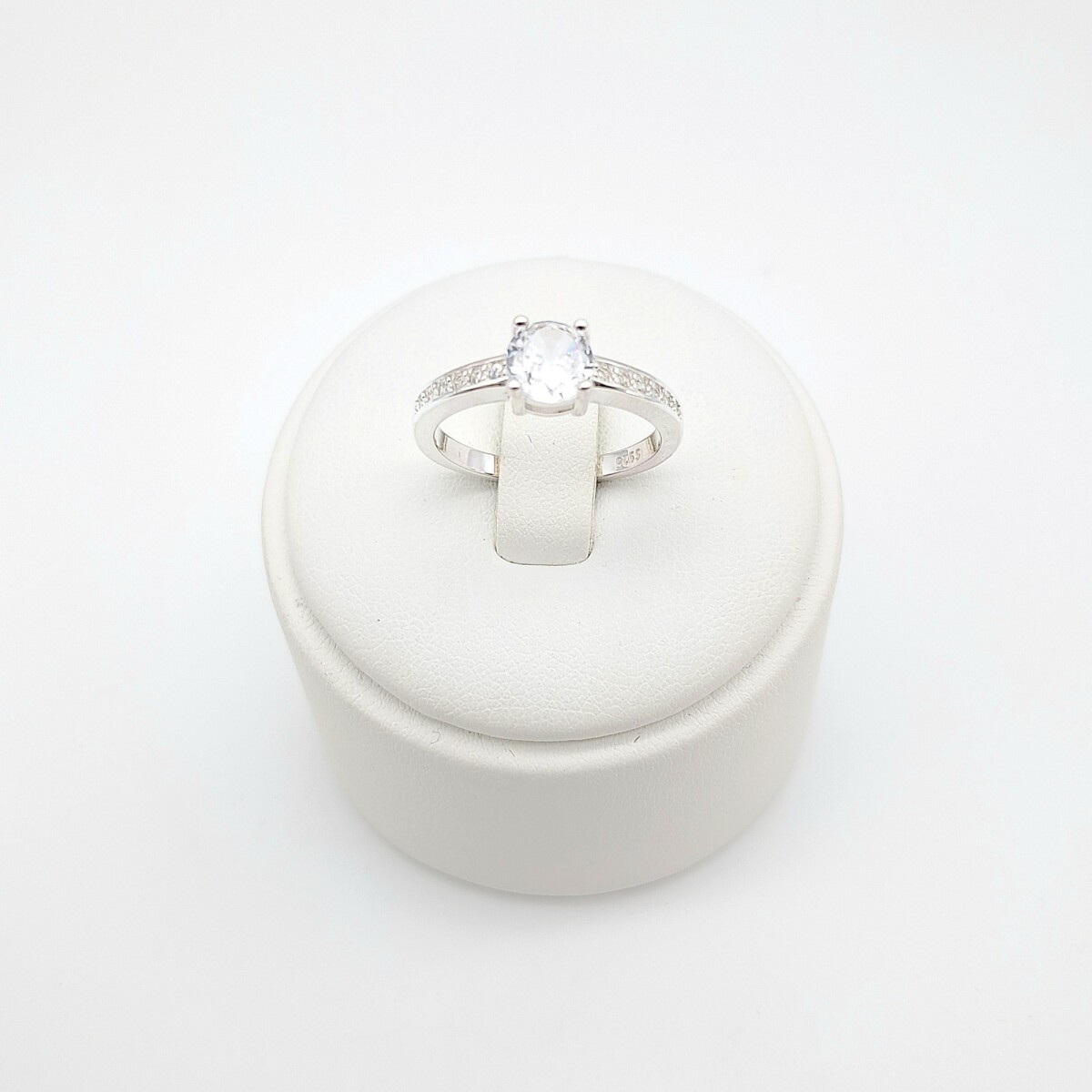 Anillo de plata 925 con circonias, CINTILLO. 