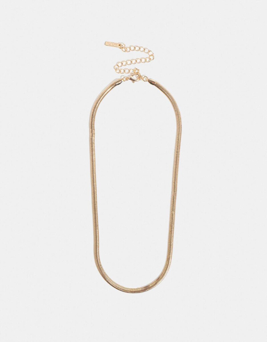 Collar Corto De Cadena - Dorado 