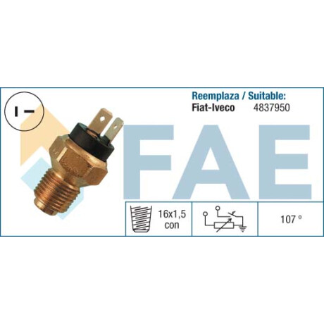 BULBO INTERRUPTOR - TEMP FIAT DUCATO-BOXER CON IVECO LUZ-RELOJ FAE BULBO INTERRUPTOR - TEMP FIAT DUCATO-BOXER CON IVECO LUZ-RELOJ FAE