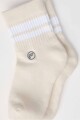 Medias The Everyday Quarter Crew Sock Unisex Bone/Classic White Stripe