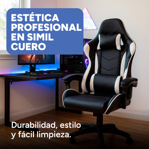 Silla Gamer Reclinable Reforzada Apoyapies Comoda Premium Ax Silla Gamer Reclinable Reforzada Apoyapies Comoda Premium Ax