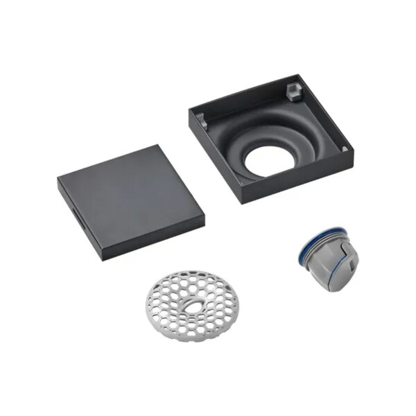 REJILLA TAPA CIEGA 15X15CM NEGRA ACERO INOX RIMONTTI Rejilla Tapa Ciega 15x15cm Negra Acero Inox Rimontti