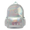 Mochila Infantil Footy Love Plateado - Gris