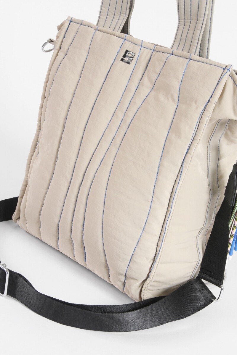 Shopper matelaseada beige