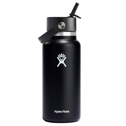 Botella Hydro Flask 32 OZ (0.94 L) WIDE FLEX STRAW CAP BLACK - Negro Botella Hydro Flask 32 OZ (0.94 L) WIDE FLEX STRAW CAP BLACK - Negro