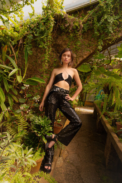 Pantalon Pista Negro