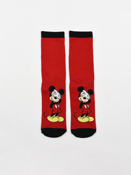 MEDIA ADULTO DISNEY MICKEY ROJO