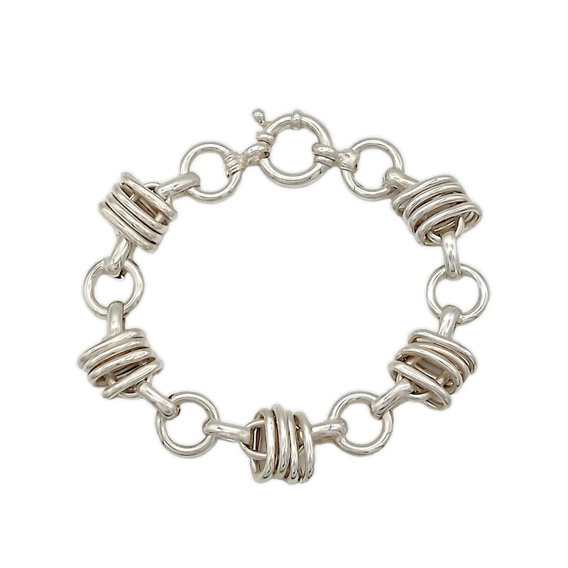 Pulsera rolo donas-Plata 925-Sin piedra-PU3080 sinpiedra