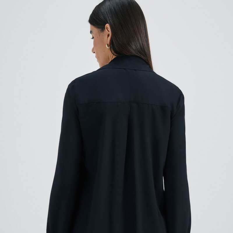 CAMISA ML FEM NEGRO