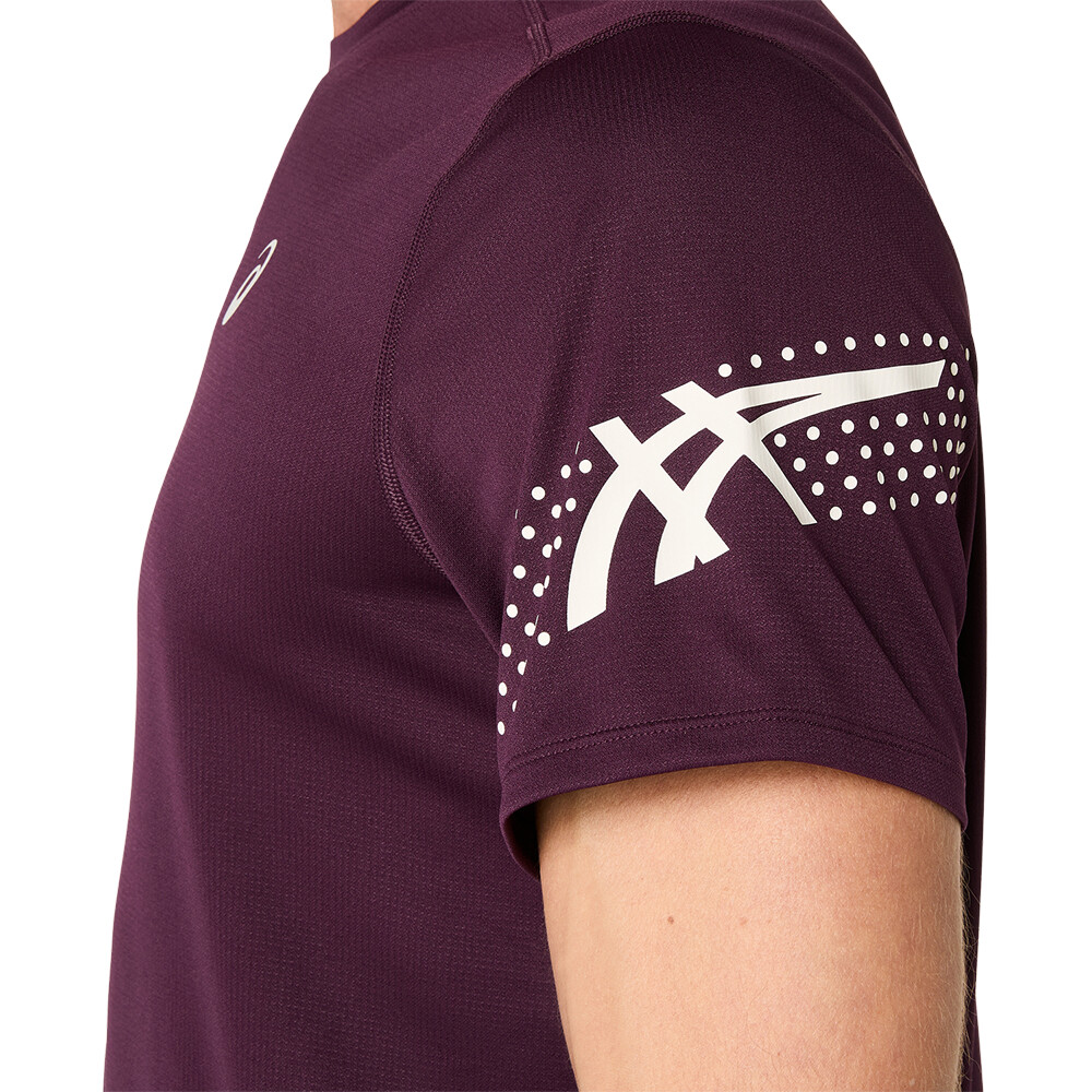 Polo Running Icon SS Top Hombre Dark Aubergine