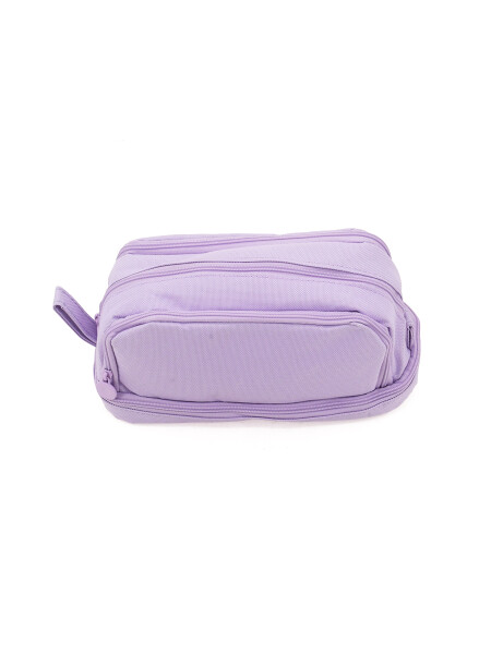 CARTUCHERA LILA DOBLE CIERRE VIOLETA
