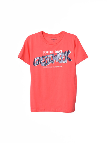 REMERA ESTAMPADA ROJO