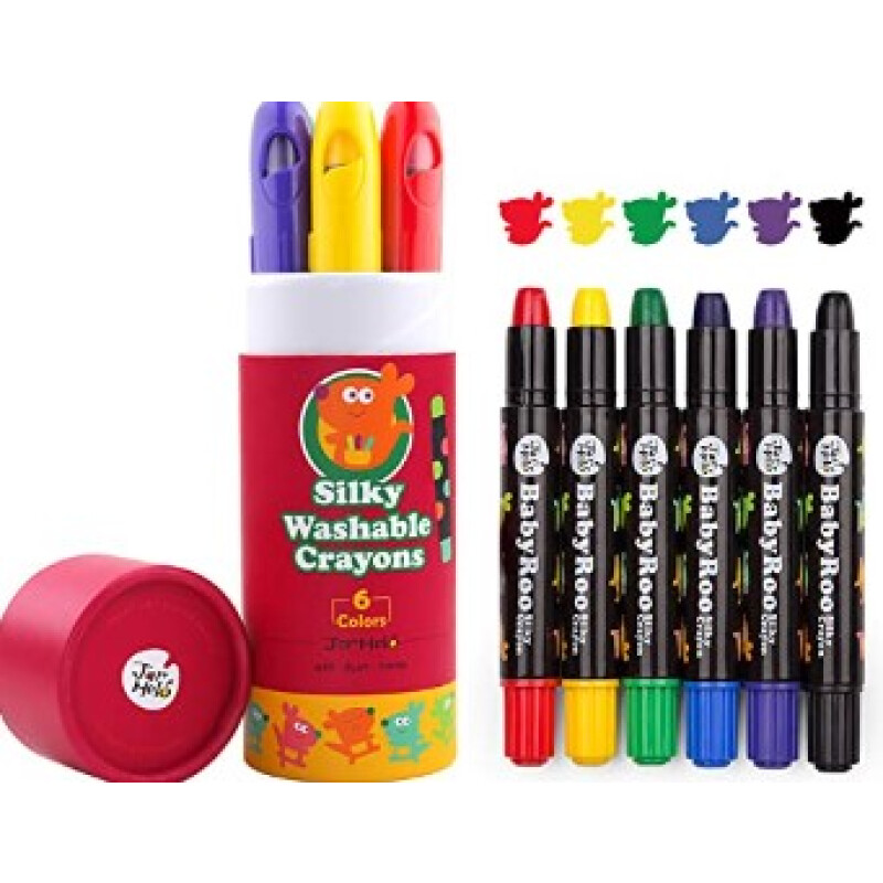 Silky crayons 6 colores Unica