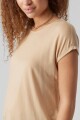 Camiseta Ava-plain Básica Irish Cream