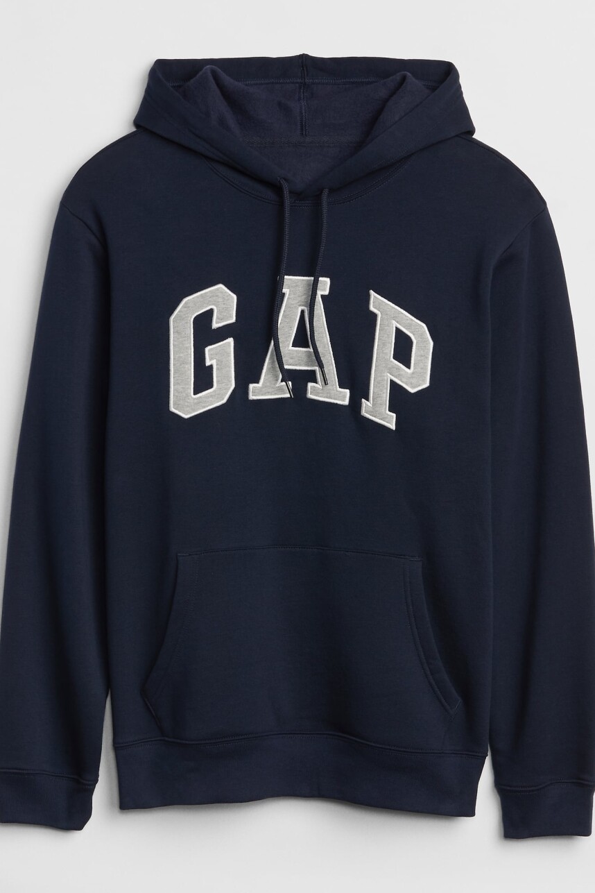 Buzo Canguro Logo Gap Con Felpa Hombre Tapestry Navy
