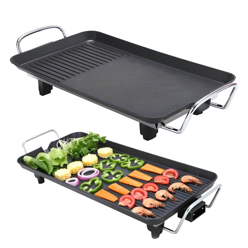 Plancha Y Parrilla Eléctrica Grande 68 X 29 Cm 220 V Plancha Y Parrilla Eléctrica Grande 68 X 29 Cm 220 V