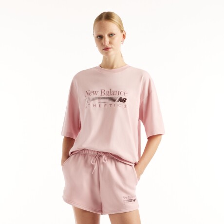 Remera New Balance de Dama - Trackside - WT6297MKPHK PINK