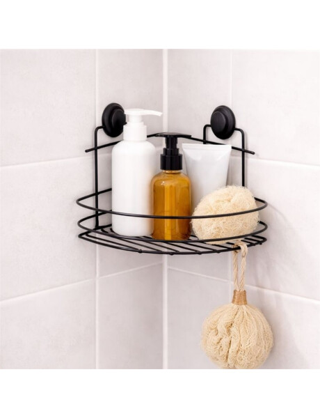 ORGANIZADOR ESQUINERO 18CM CROMADO NEGRO ORGANIZADOR ESQUINERO 18CM CROMADO NEGRO