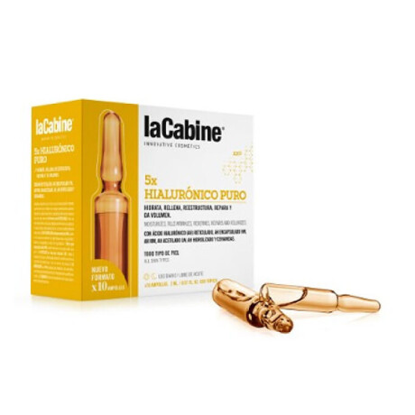 La Cabine Ampollas Hialurónico x 5 10 unidades x 2ml. La Cabine Ampollas Hialurónico x 5 10 unidades x 2ml.