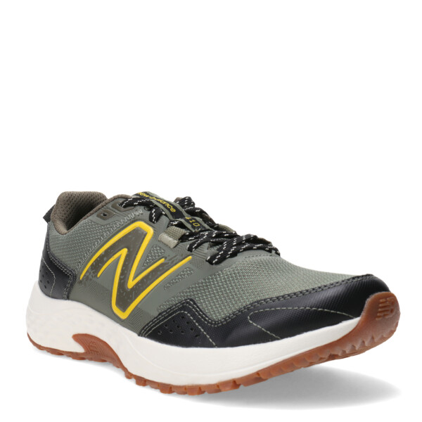 Championes de Hombre New Balance Trial Running T410 V8 Verde Oliva - Negro