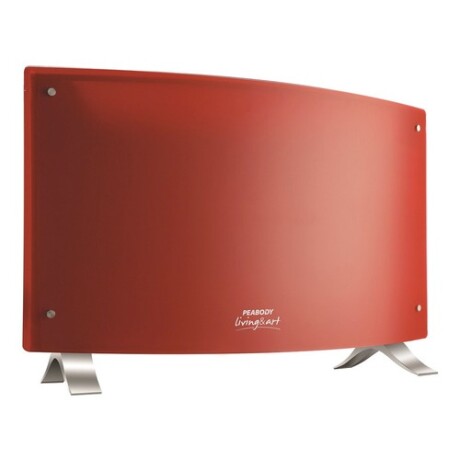 Vitroconvector curvo Peabody 2000W Rojo