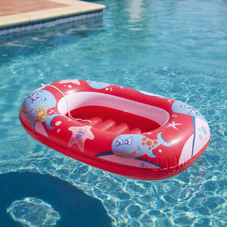 Bote Inflable Infantil Con Cuerda Marca Bestway Calidad Hts Rojo