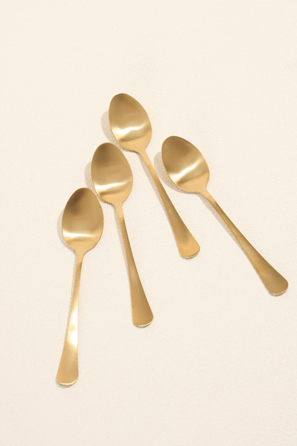 Cuchara De Té Olivo Set 4 Un. Dorado Color Unico