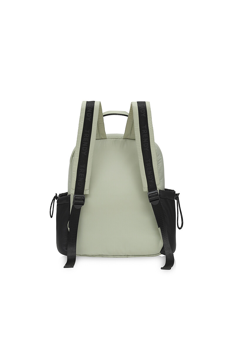 Mochila puffer Verde