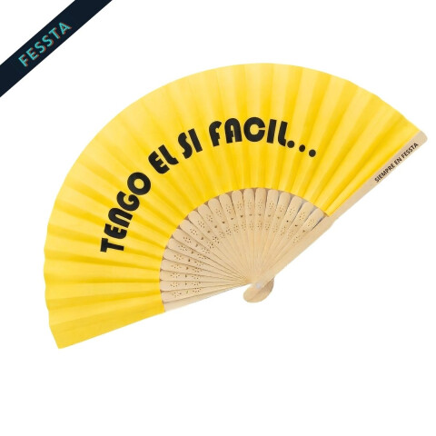 Abanico "Tengo el si facil" Amarillo