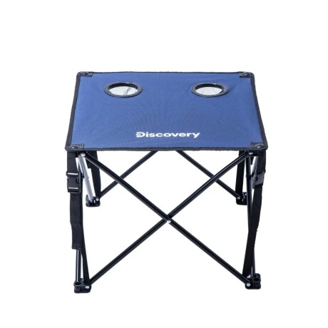 Mesa playera Discovery plegable con apoya vasos Azul