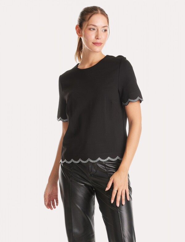 Blusa Strass NEGRO