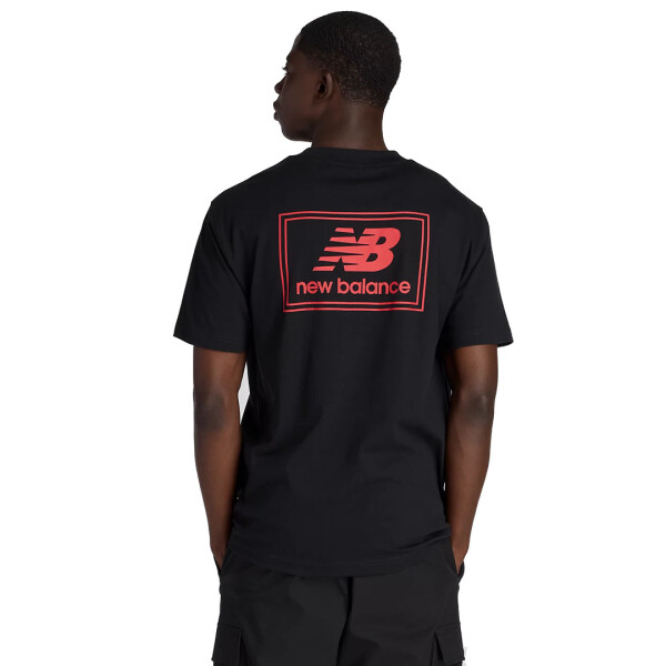 WOVEN LABEL TSHIRT - NEW BALANCE NEGRO