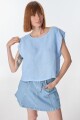 Blusa Aster Celeste
