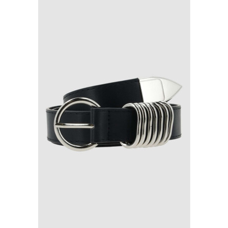 Cinto varios argollas Negro