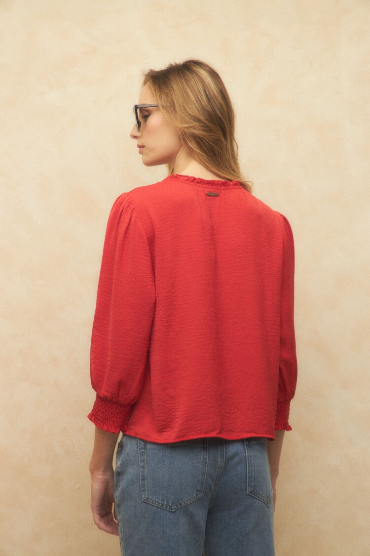 BLUSA MONTOYA Rojo