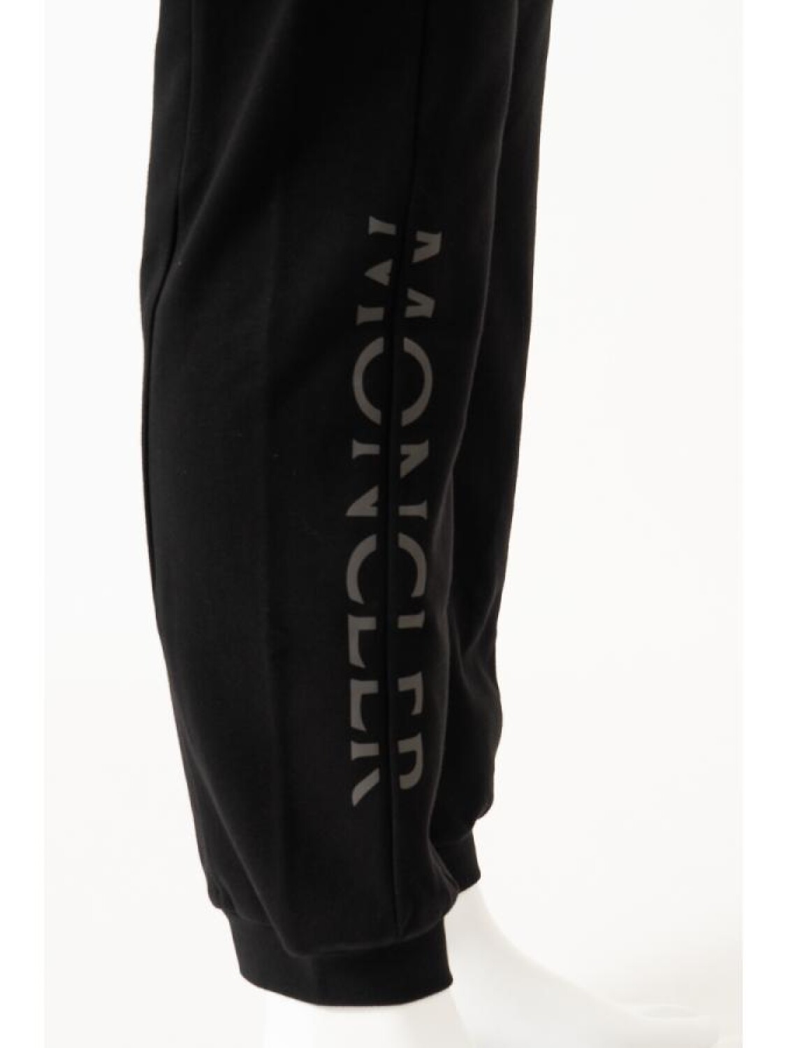 Moncler -Pantalón deportivo de algodón con bolsillos Negro