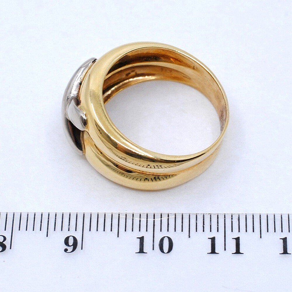 Anillo En Oro 18K En 2 Tonos Anillo En Oro 18K En 2 Tonos