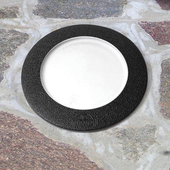 Luminaria de embutir LED piso negra IP67 Ø160mm FL0220