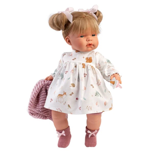 Muñeca Llorens Bebe Joelle Llorona Chaleco Lana Rosa Muñeca Llorens Bebe Joelle Llorona Chaleco Lana Rosa