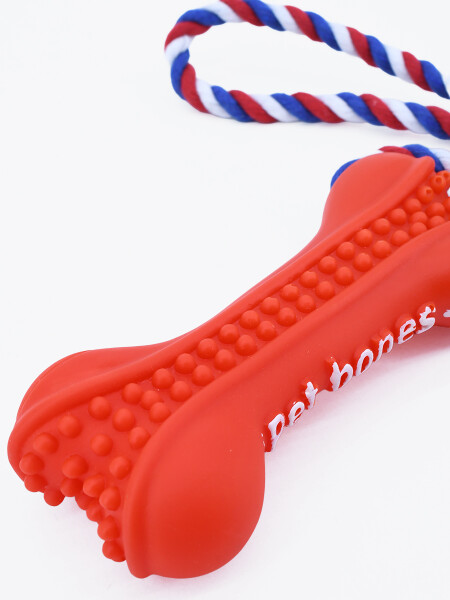 HUESO CON CUERDA ROJO