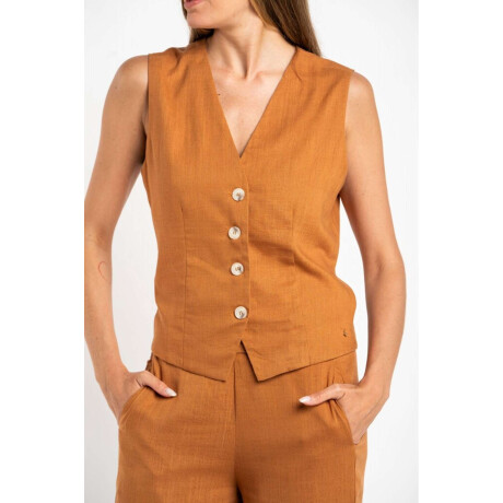 Chaleco Lino Cobre